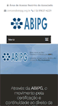 Mobile Screenshot of abipg.org.br